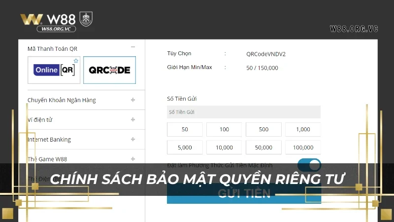 Quyền riêng tư của người dùng luôn được W88 bảo vệ